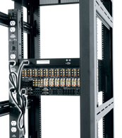 Long cords waste valuable real estate on the back of the rack